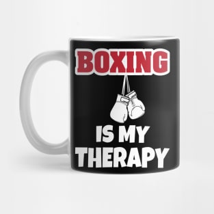 Boxing Is My Therapy Mug